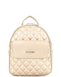 Gold Quilted Backpack