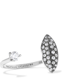 Delfina Delettrez 18 Karat White Gold Diamond Ring