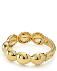 Lagos 18k Gold Bold Caviar Stacking Ring Size 7
