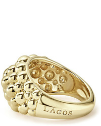 Lagos 18k Gold Caviar Bold Ring Size 7