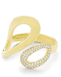 Ippolita 18k Gold Cherish Bypass Ring With Diamonds