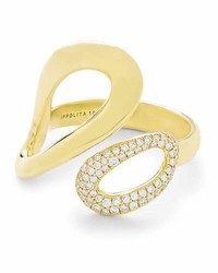 Ippolita 18k Gold Cherish Bypass Ring With Diamonds