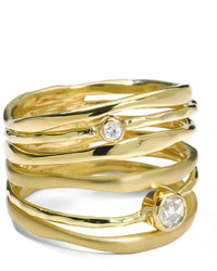 Ippolita 18k Gold Stardust Movie Star Six Band Ring With Diamonds