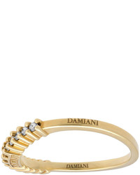 Damiani 18k Yellow Gold Curved Band Ring Size 725