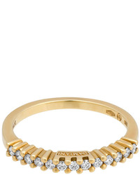 Damiani 18k Yellow Gold Diamond Band Ring Size 725