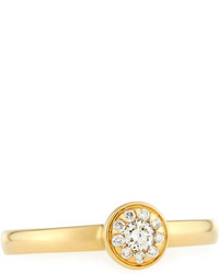 Memoire 18k Yellow Gold Diamond Bouquets Bezel Ring 017tcw