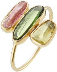 Pippa Small 18kt Gold Ring With Tourmaline Stones