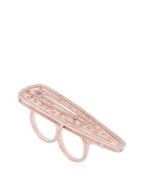 Amaia Rose Gold Double Finger Ring