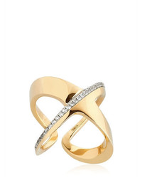 Antonini Siracusa Crisscross Diamond Ring