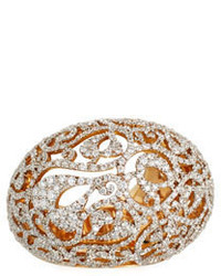 Pomellato Arabesque Pav Diamond Dome Ring In 18k Gold