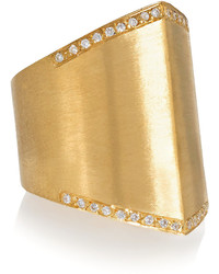 Ileana Makri Armor 18 Karat Gold Diamond Ring
