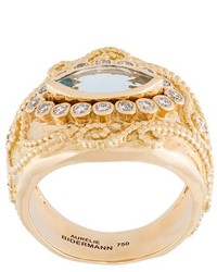 Aurelie Bidermann Cashmere Aquamarine And Diamond Ring