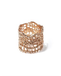 Aurelie Bidermann Rose Gold Plated Lace Ring