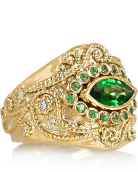Aurelie Bidermann Aurlie Bidermann Fine Jewelry Cashmere 18 Karat Gold Multi Stone Ring