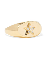 Foundrae Baby Star 18 Karat Gold Diamond Ring