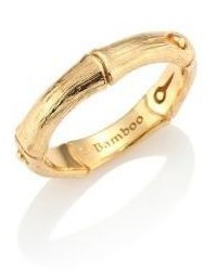 John Hardy Bamboo 18k Yellow Gold Band Ring