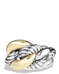 David Yurman Belmont Curb Link Ring With 18k Gold