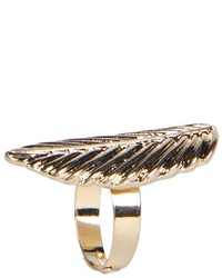 Boohoo Cally Leaf Feather Statet Ring