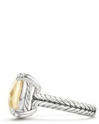 David Yurman Chatelaine Ring With 18k Gold And Diamonds