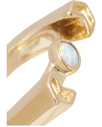 Pamela Love Chevron Reveal Gold Opal Ring