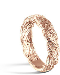 John Hardy Classic Chain Twisted 18k Gold Ring Size 6