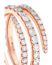 Anita Ko Coil 18 Karat Rose Gold Diamond Phalanx Ring 4