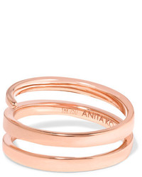 Anita Ko Coil 18 Karat Rose Gold Pinky Ring 4