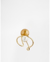 Asos Collection Limited Edition Open Bead Faux Pearl Ring