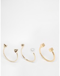 Asos Collection Open Shapes Ring Pack