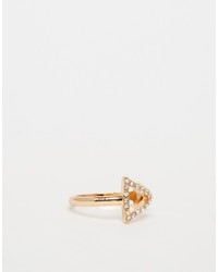 Asos Collection Open Stone Triangle Ring