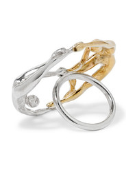 Paola Vilas Dana Silver And Gold Plated Ring