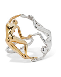 Paola Vilas Dana Silver And Gold Plated Ring