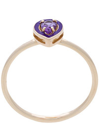 Alison Lou Dearest A Amethyst Stacking Ring