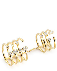 Elizabeth and James Dia Sol Knuckle Chain Ring