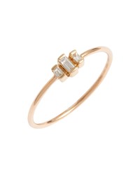 Zoe Chicco Diamond Baguette Stack Ring