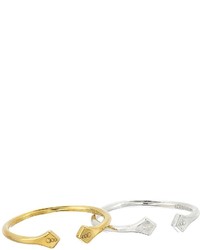 Alex and Ani Diamond Flare Ring Set Of 2 Ring