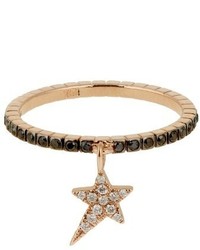 Diane Kordas Diamond Rose Gold Star Ring