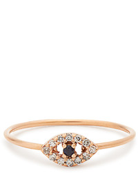 Ileana Makri Diamond Sapphire Rose Gold Ring