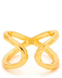 Gorjana Elea Crisscross Ring Gold Size 7