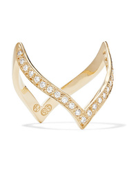 Natasha Schweitzer En Pointe 14 Karat Gold Diamond Ring