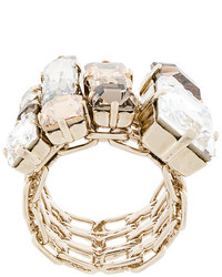 Lanvin Encrusted Chain Ring