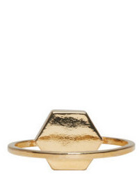 Isabel Marant Gold And Black Stone Ring