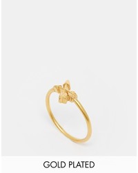 Dogeared Gold Plated Aim High Crossing Arrows Ring