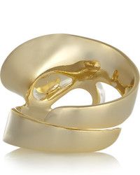 Etro Gold Plated Crystal Ring One Size