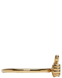 Marc Jacobs Gold Thumbs Up Something Special Ring
