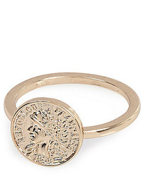 River Island Gold Tone Delicate Coin Ring