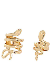 River Island Gold Tone Snake Ring 2 Pack