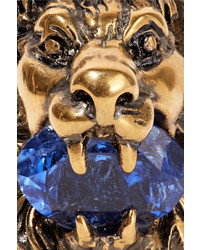 Gucci Gold Tone Swarovski Crystal Ring 13