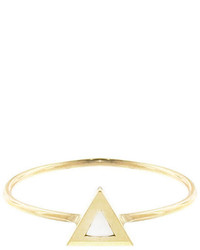 Jennifer Meyer Gold Triangle Mother Of Pearl Ring