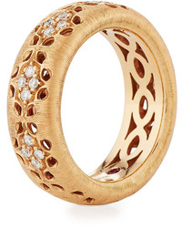 Roberto Coin Granada 18k Rose Gold Diamond Band Ring